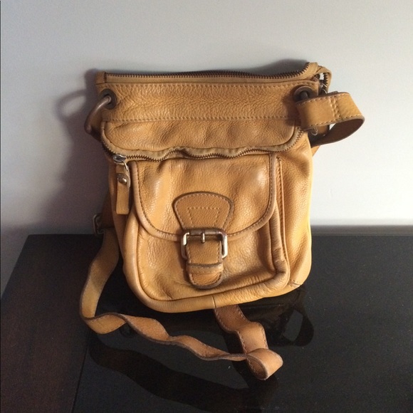 TANO Yellow Leather Crossbody Bag - Picture 2 of 6